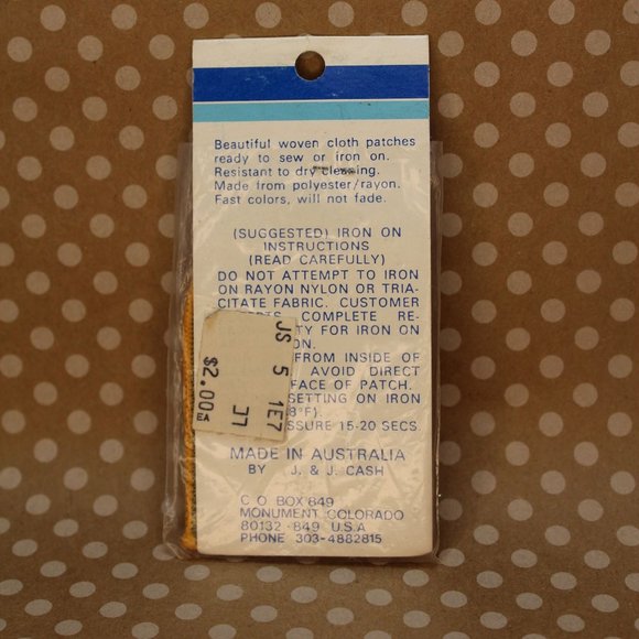 NOS - NWT - True Vintage 1982 Sea World Shamu Iron On Patch - Picture 2 of 2